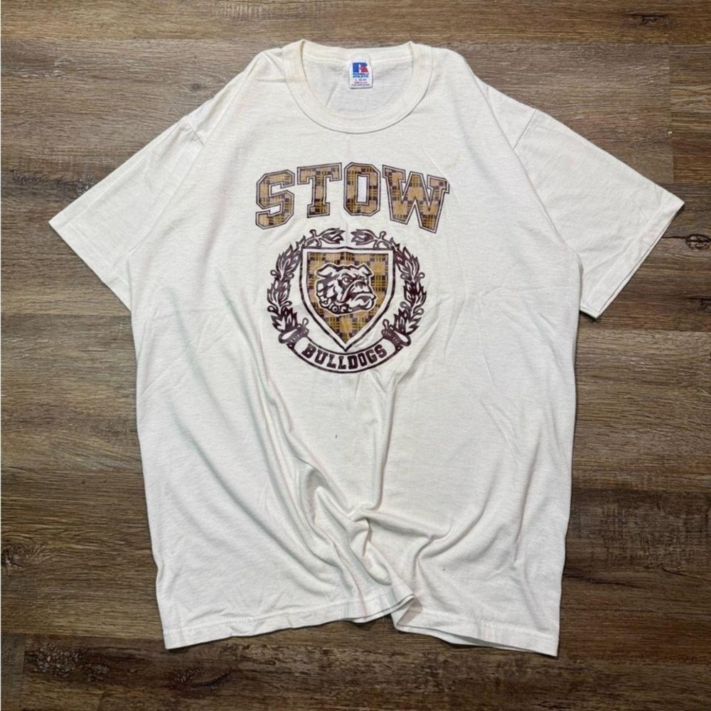 VTG‎ 80's Stow Bulldogs School T Shirt